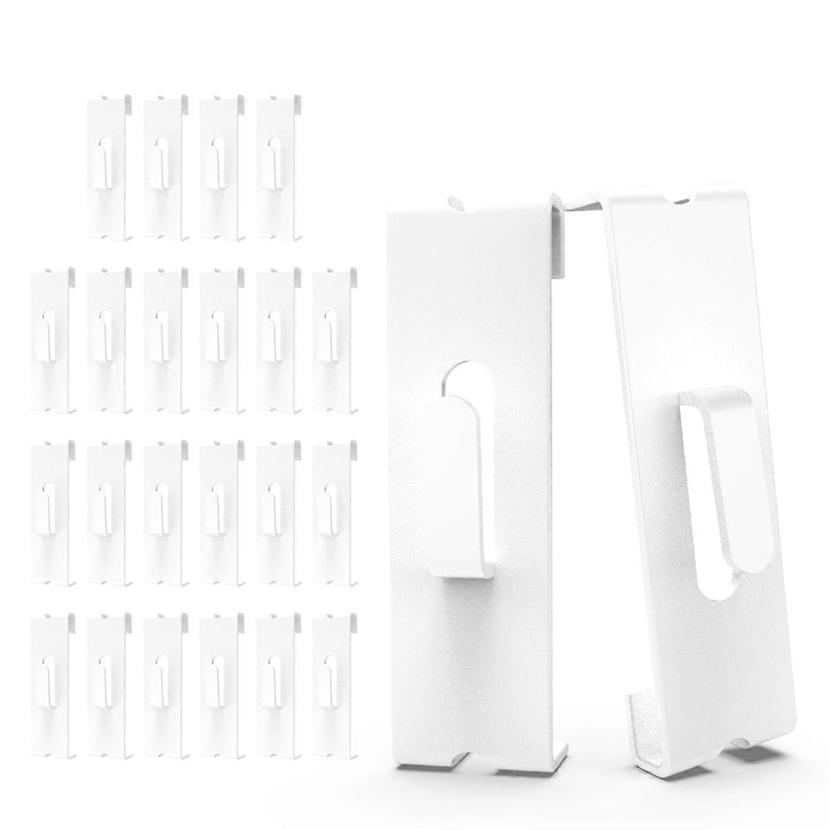24Pcs Gridwall Hooks Hangers,Grid Panel Hooks Grid Wall Hook White