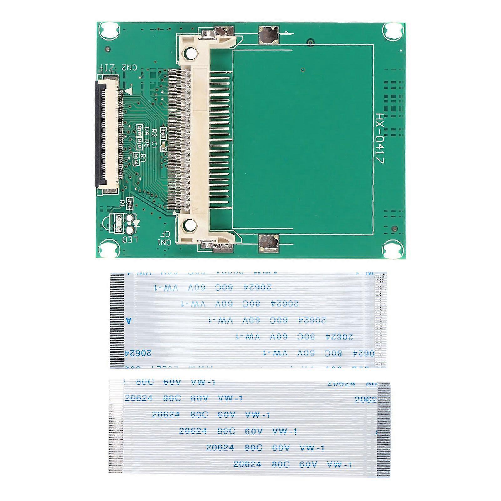 CF to ZIF/CE Adapter Card 50pin CF Memory Card to 1.8 Inch CE ZIF Hard Drive with Flat Cable