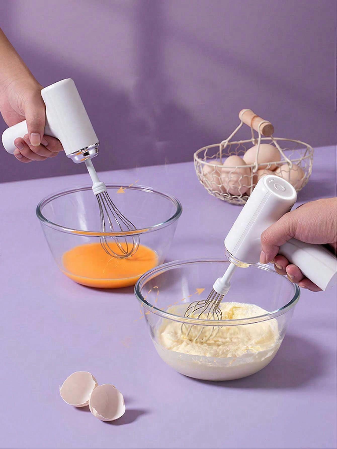 Wireless Electric Hand Mixer Small Household Egg Beater Cream Whipping Mixer Blender Baking Tool Manual Back To School