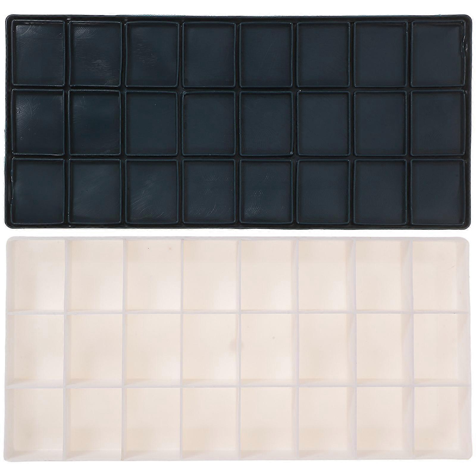 Plastic Paint Box 24 Large Deep Wells Airtight For Watercolors Paint Box