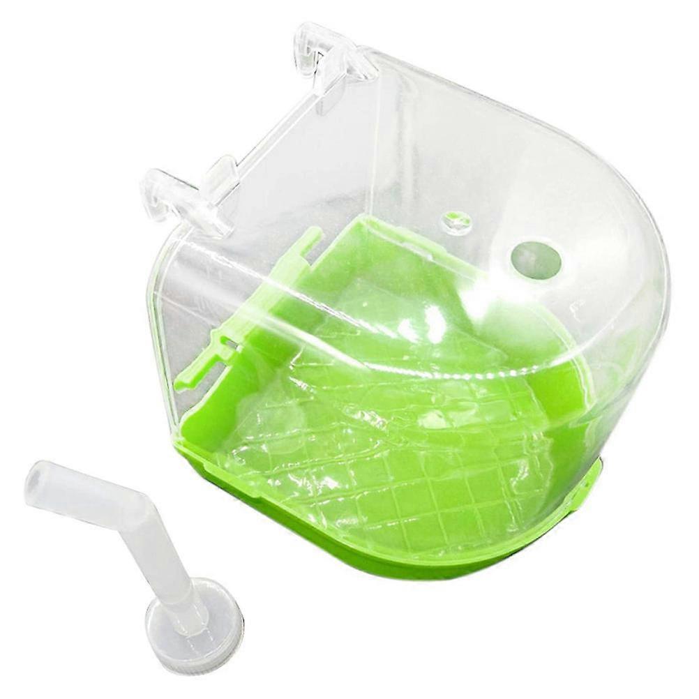 Pet Bird Bathing Tub Simple Design PVC Material Small Parrots Cleaning Outdoor Use 1Set