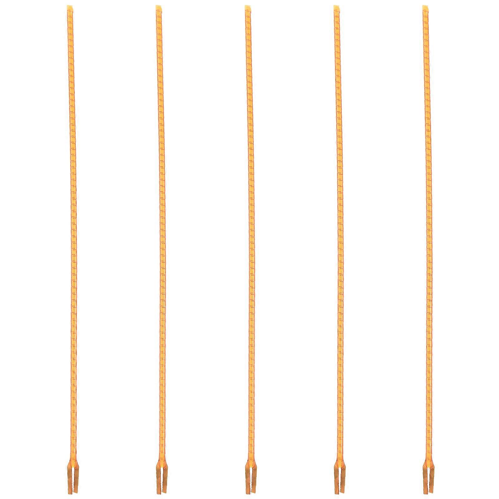 5Pcs Flexible LED Filament Light Bulbs For Commercial Spaces And Home Lighting Orange Long Lifespan Versatile Application