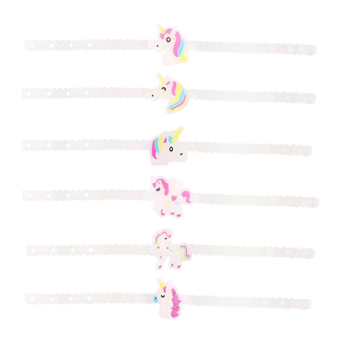 Bracelet Creative Bracelet for Decoration 24Pcs Glow Flash Unicorn Bangle
