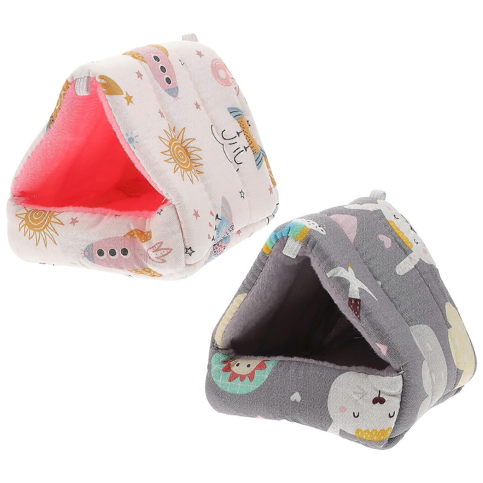 Cute Hamster Dens 10Pcs Warm And Comfortable Hideouts Designed For Hamsters Ferrets And Guinea Pigs