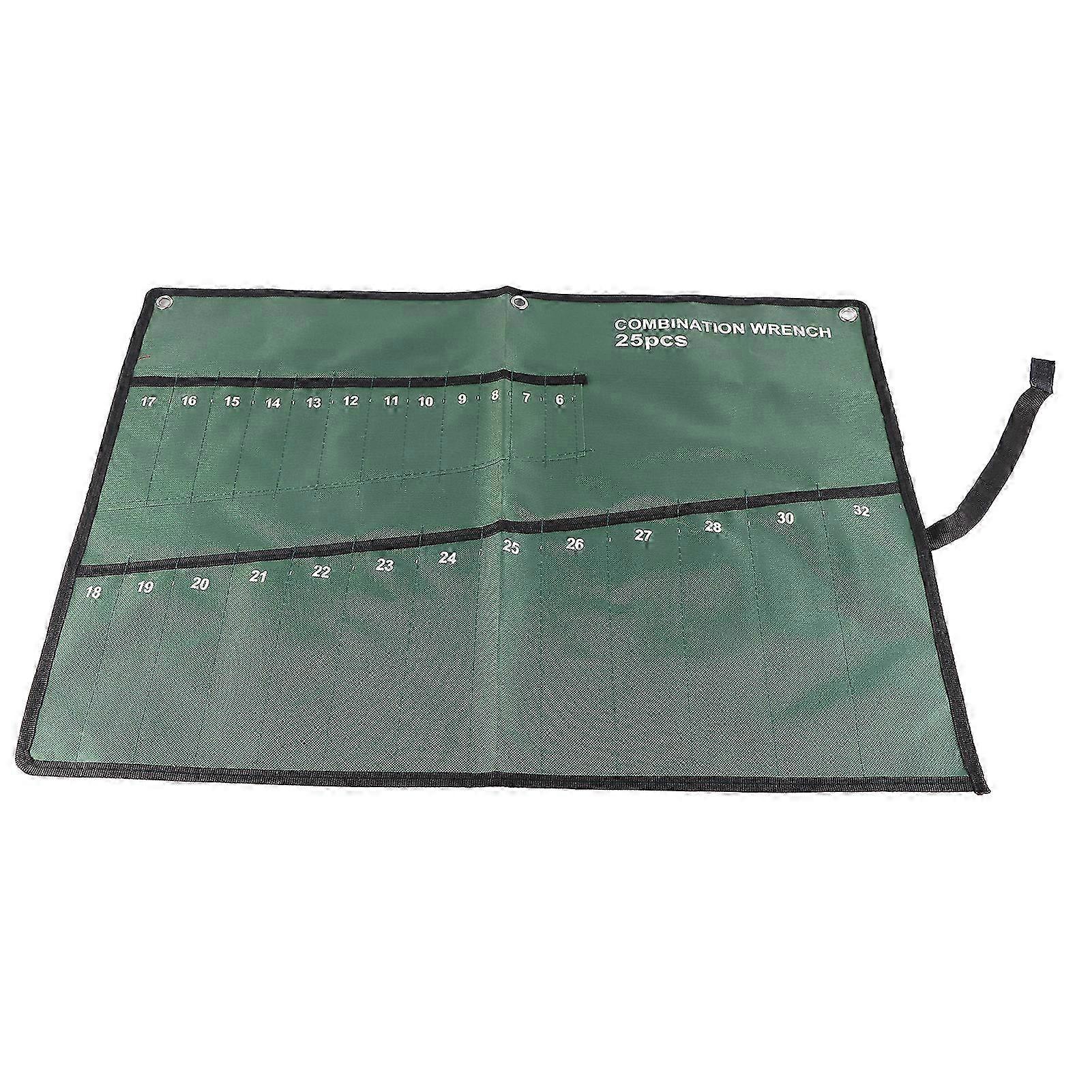 Multi Pocket Canvas Roll Up Tools Storage Bag with 25 Pockets 2025