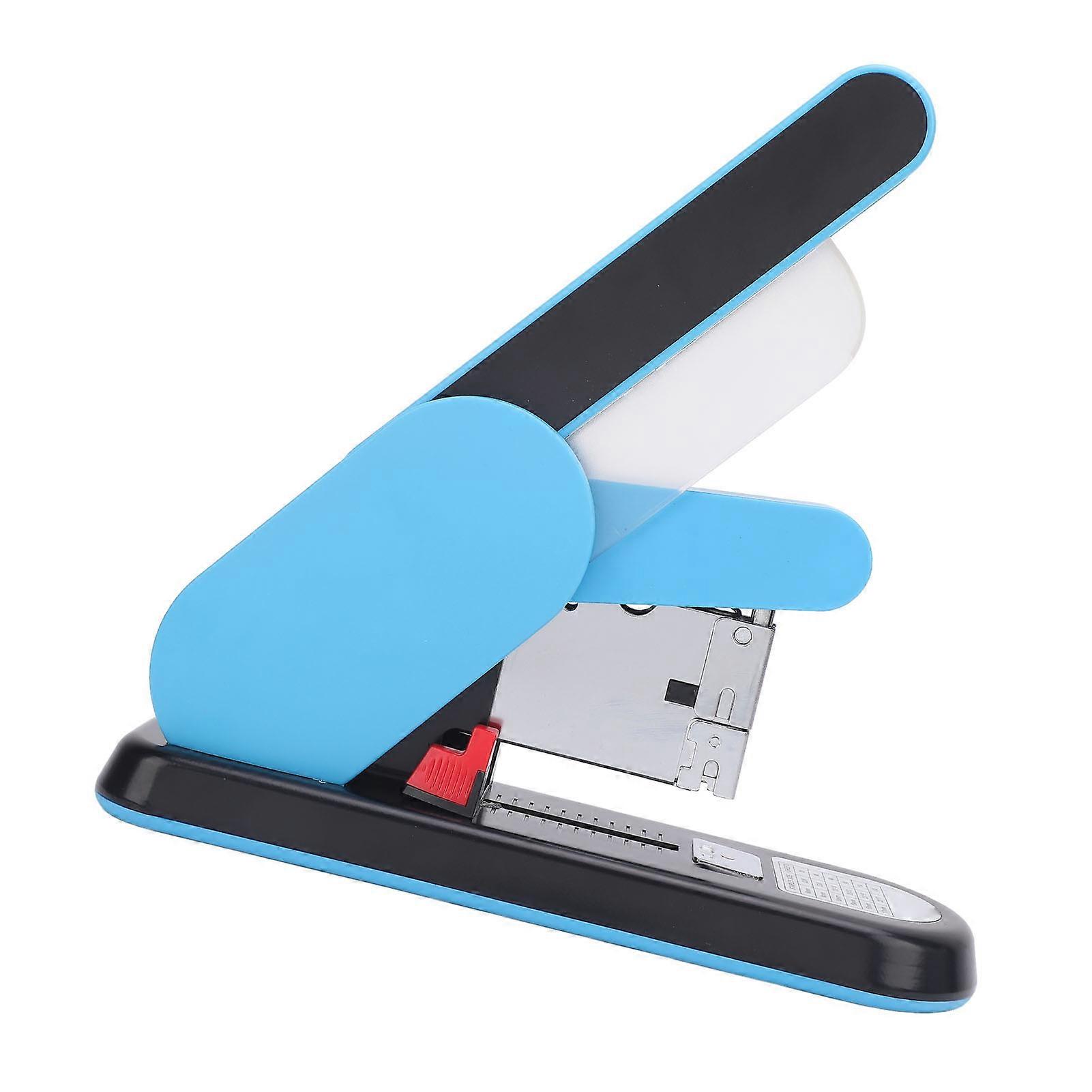 Heavy Duty Blue Stapler 130-Sheet Capacity Adjustable Feed