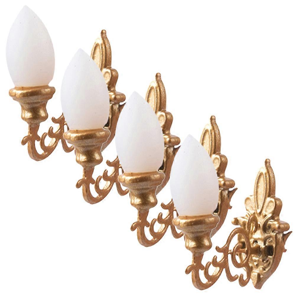 Simulation Wall Lamp for Decoration 20Pcs Golden ABS Material Collection