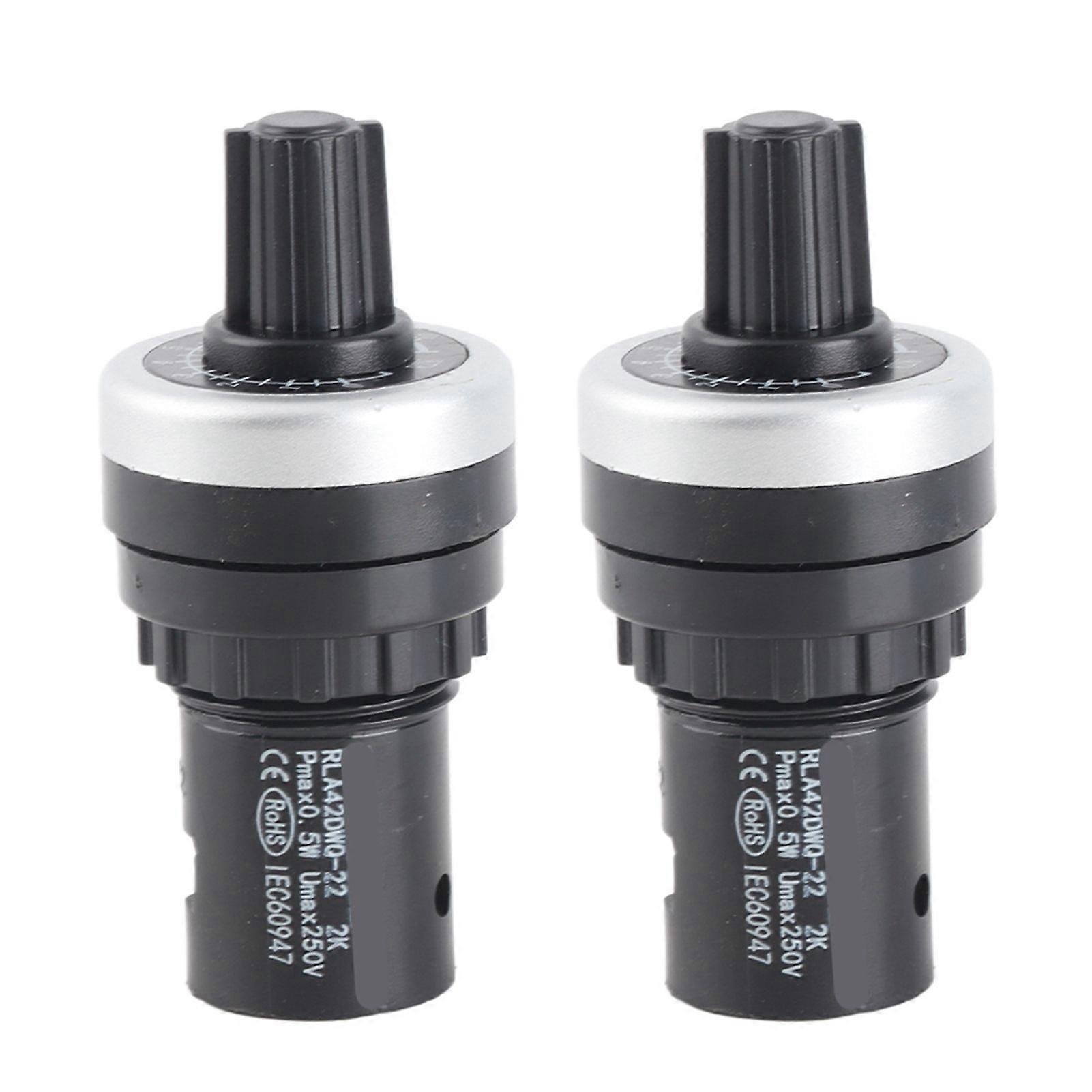 LA42DWQ High Accuracy Variable Speed Adjustable Single Circle Potentiometer 22mm 2K