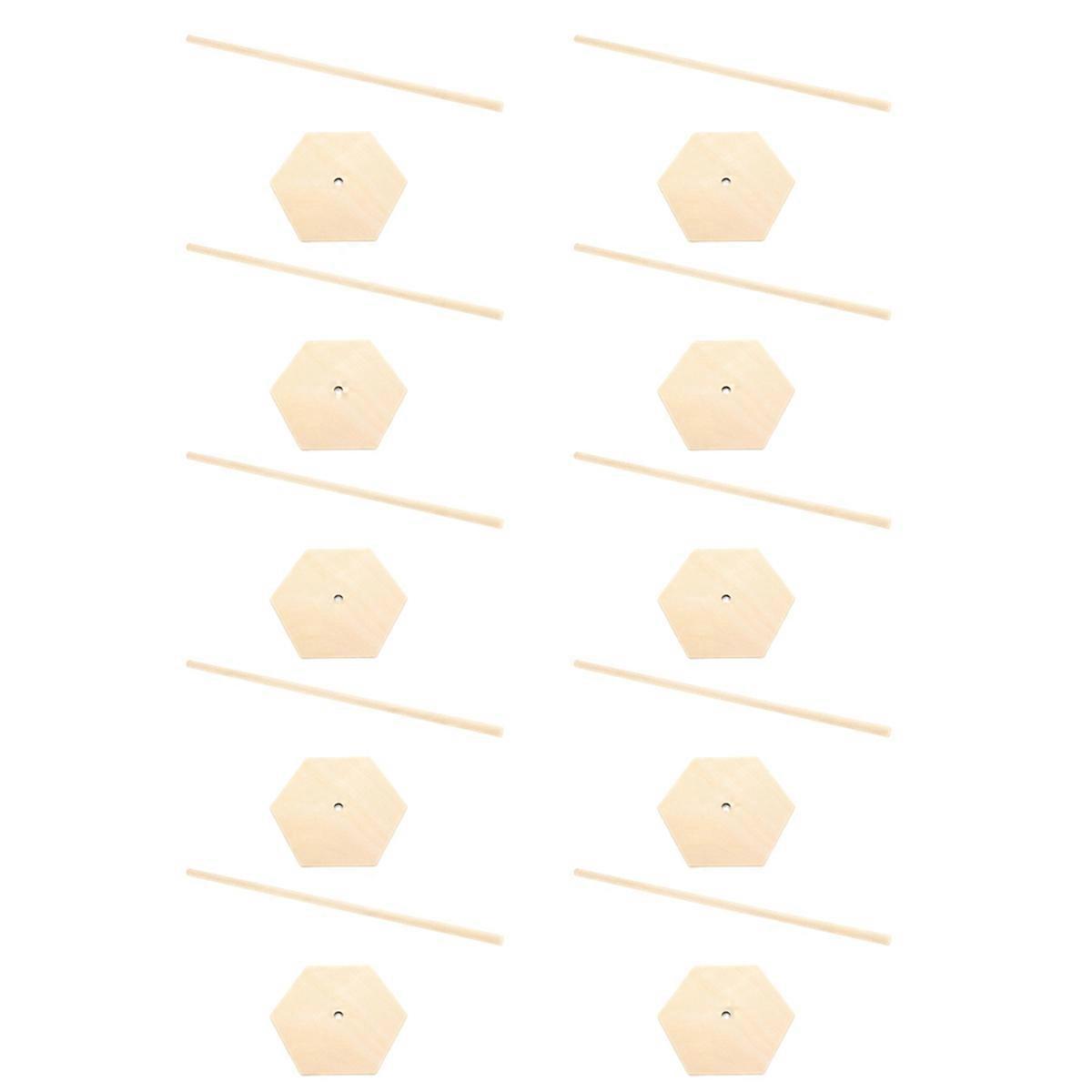 Wall Stand Display Board, Table Decoration,Hexagon+Insert Stick