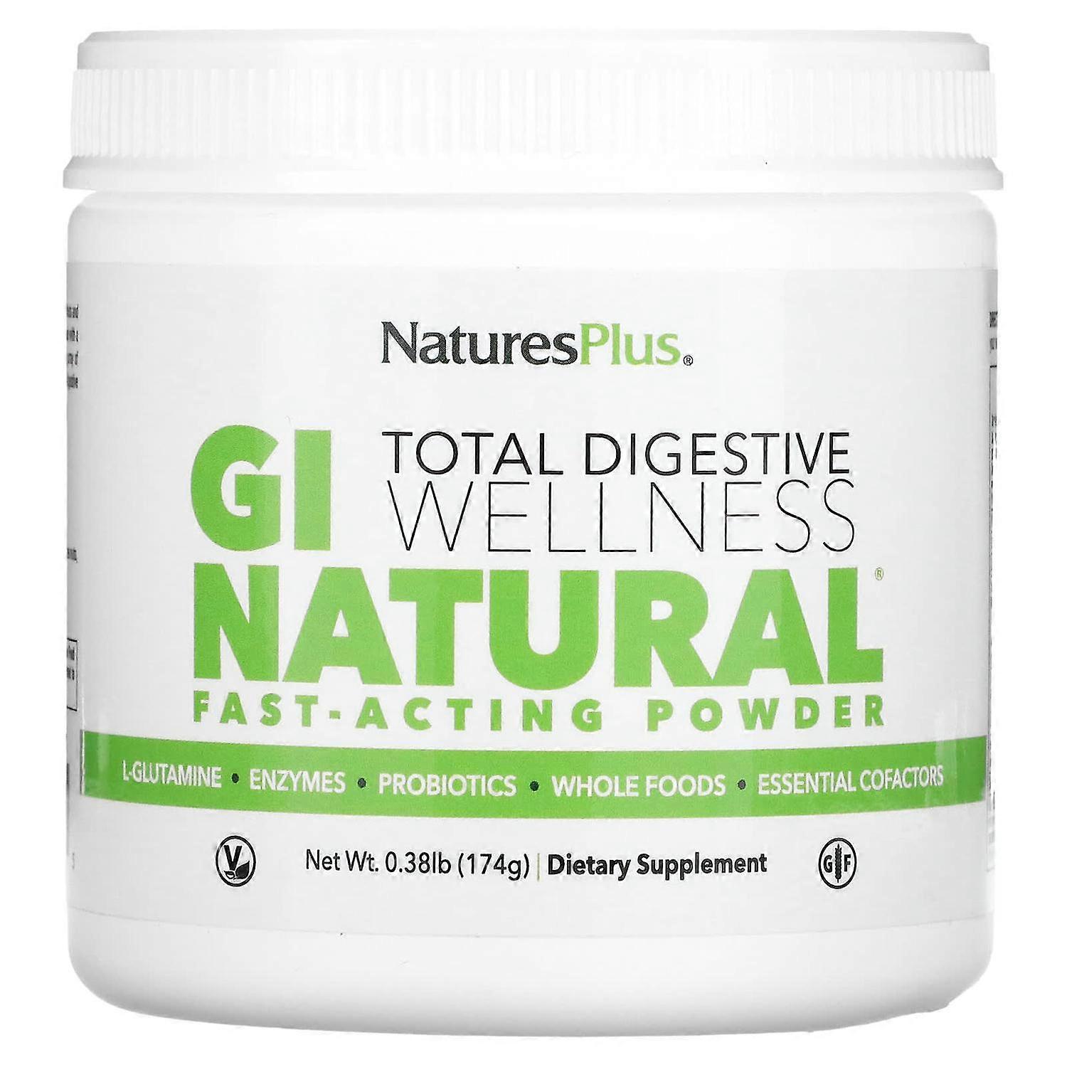 NaturesPlus, GI Natural Fast-Acting Powder, 0.38 lb (174 g)