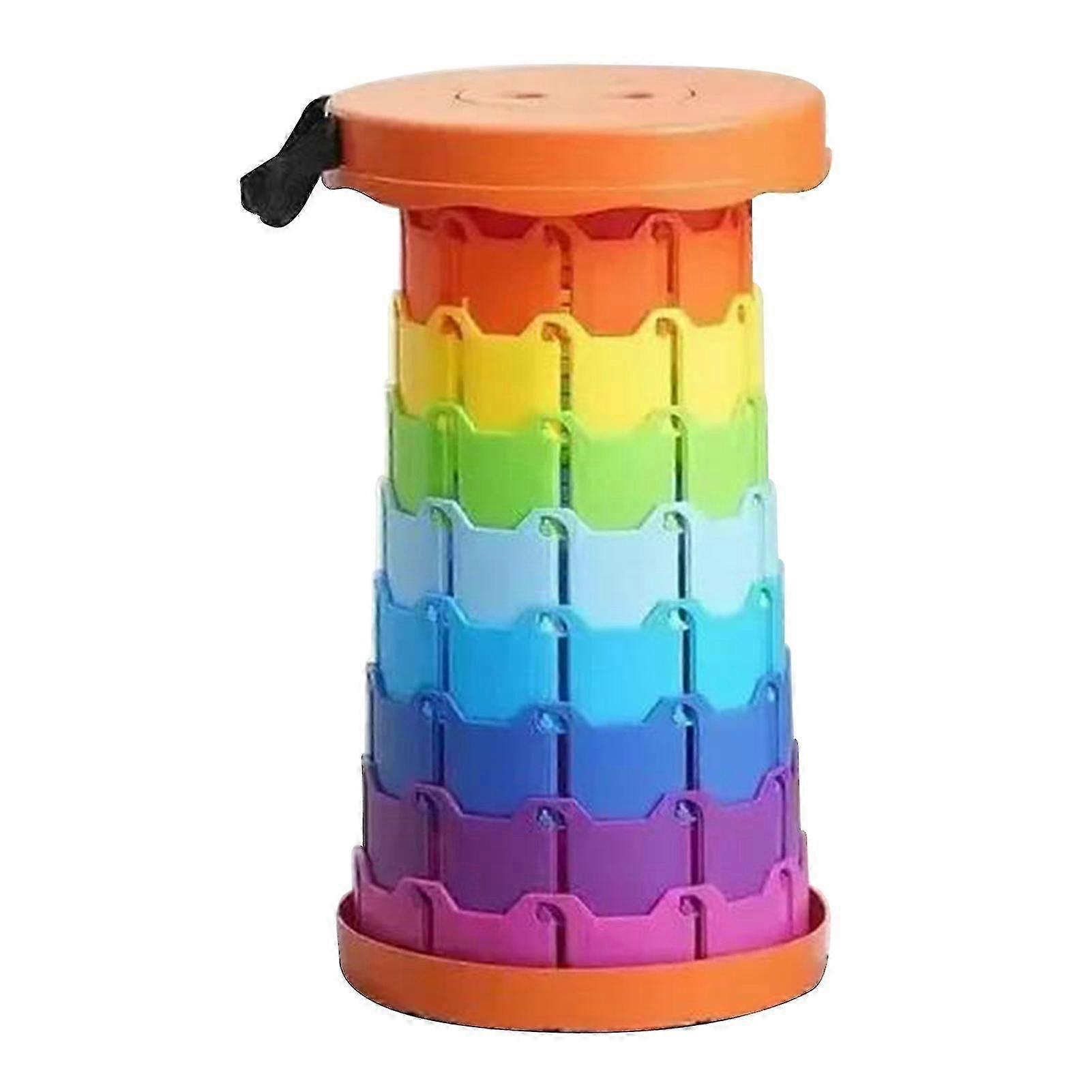 2025 Plastic Retractable Folding Chair Multi-Purpose Adjustables Height Chair for Beach Travel