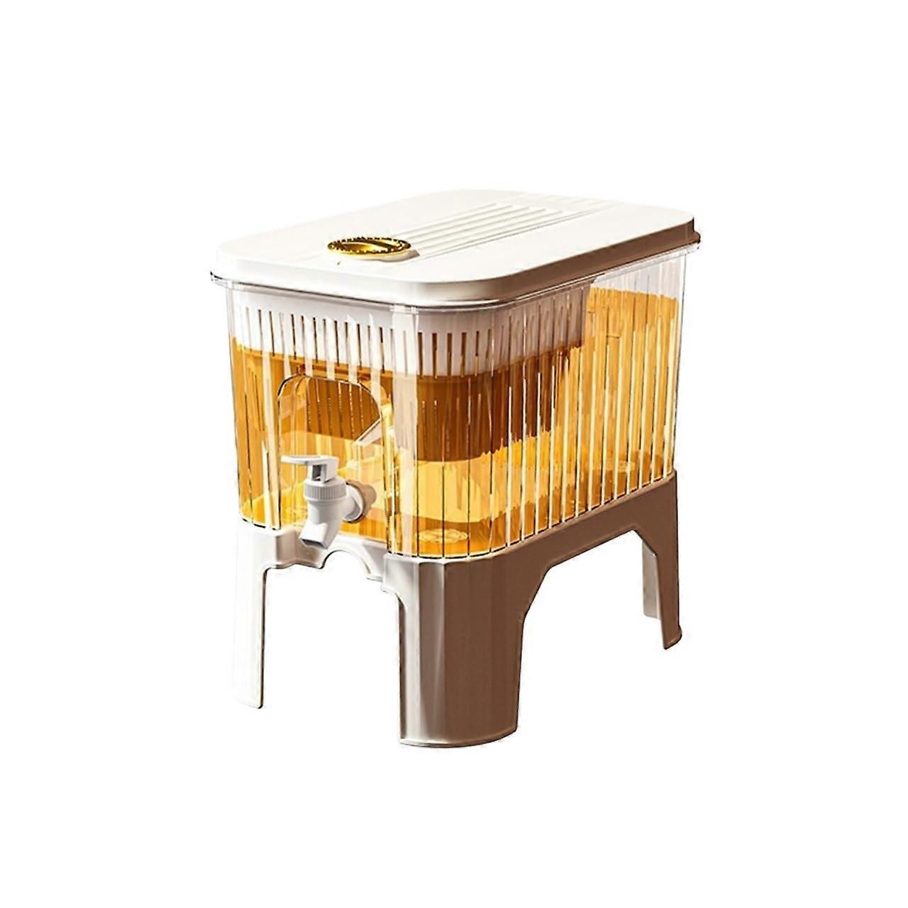 Beer Tower 5L Large Capacity Beer Dispenser With Faucet White Bucket Cold Drink Container 17x24.5x23cm