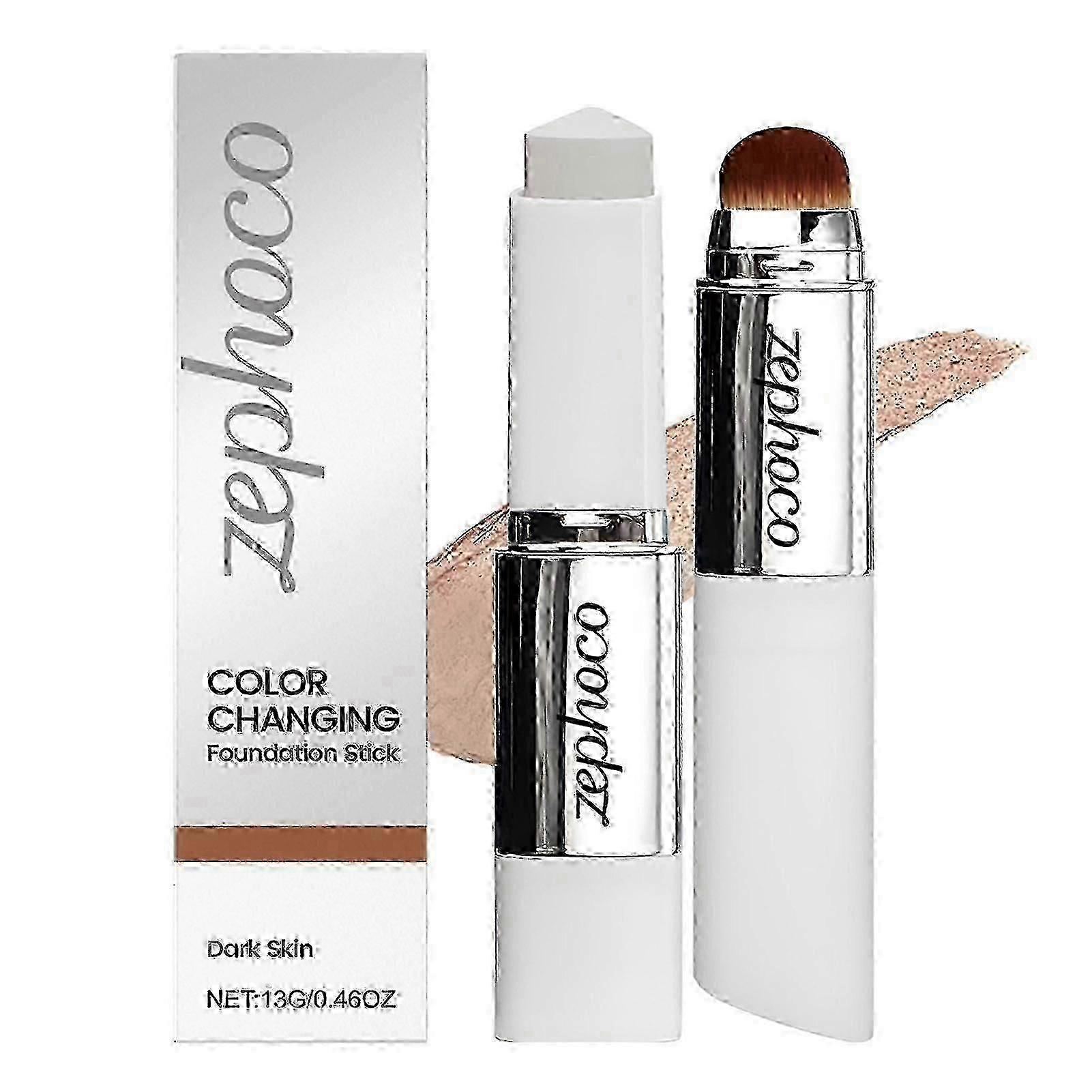 suitable for 2 in 1 color changing foundation stick, medium to full coverage dewy finish base makeup, everyday makeup