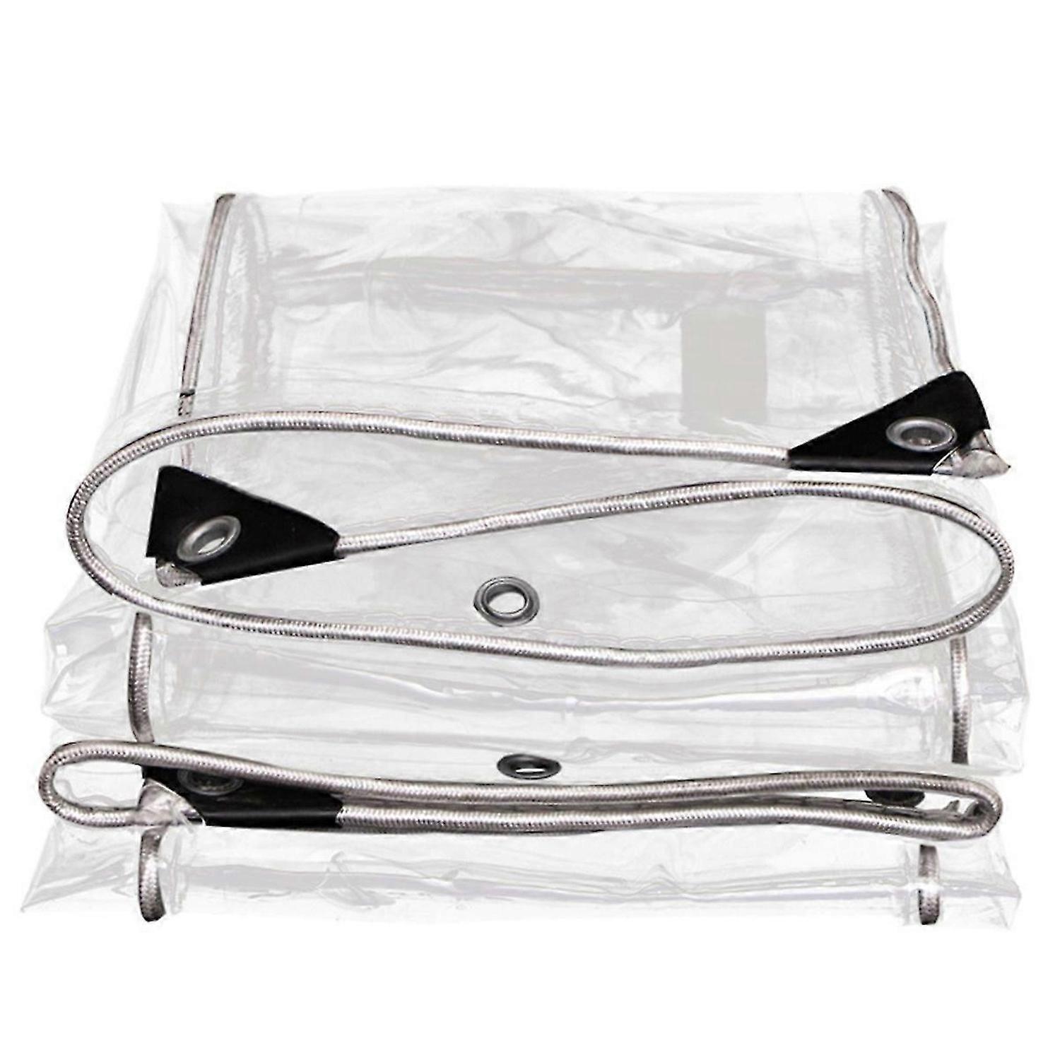 Capa de chuva de vidro macio espessada para varanda externa à prova de chuva