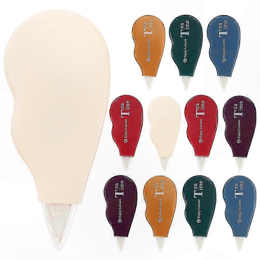 Correction Tape Assorted Colors 12 Pack Compact Design for School and Office Use