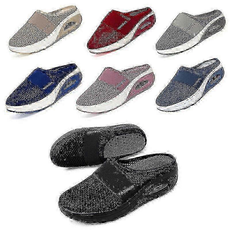 Cushioned Slip-On Walking Shoes for Orthopedic & Diabetic Use - Non-Slip Sole