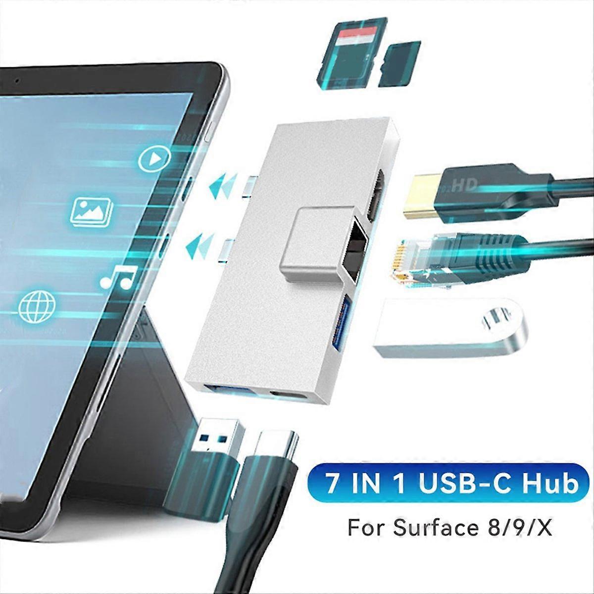 7-in-1 Docking Station Type-C Hub Pro 8 9 x