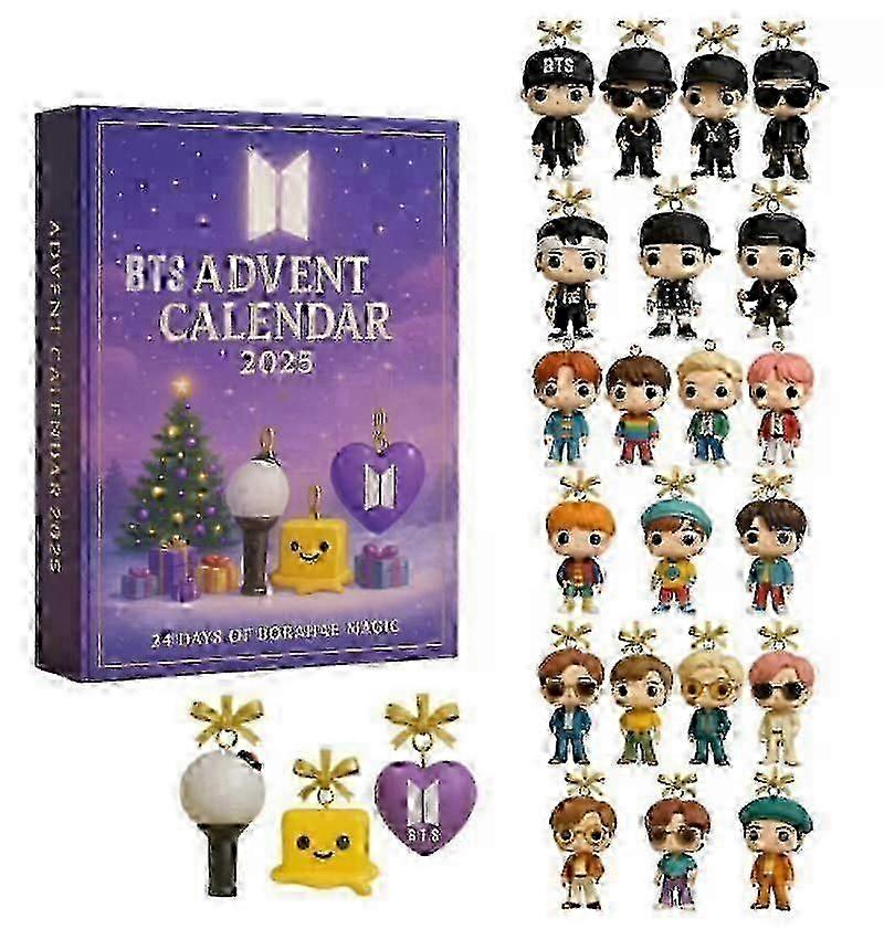 Bts Advent Calendar Blind Box Διακόσμηση Χριστουγεννιάτικου Δέντρου