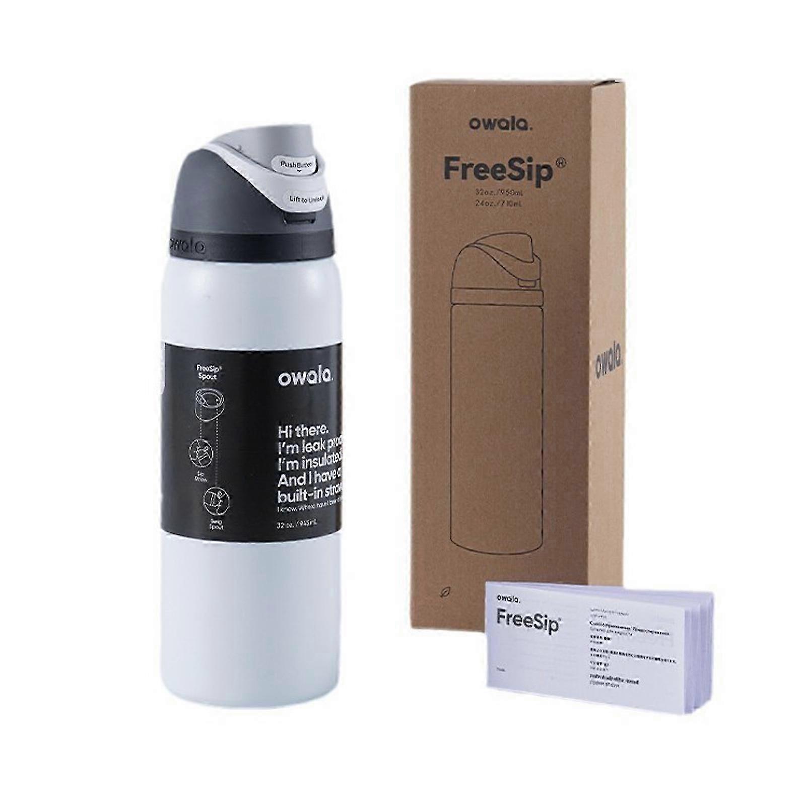Large 24oz Off-White Thermal Bottle for Adventures