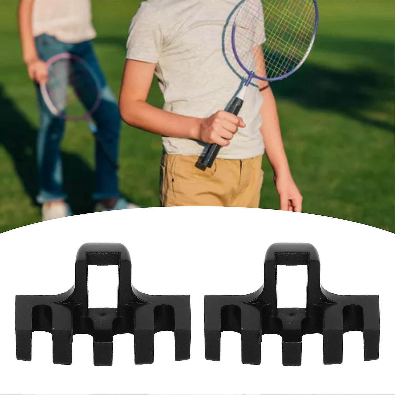 2Pcs Badminton Stringing Racquet Load Spreader Badminton Tennis Racquet Pulling Machine Threading Accessories High Loaded Spreader Protector Black 