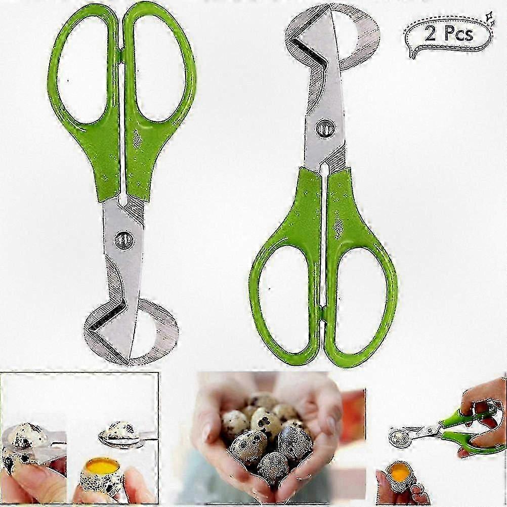 Stainless Steel Quail Egg Shell Cutter Scissors, 2 Pack Kitchen Tool for Home and Restaurant Use