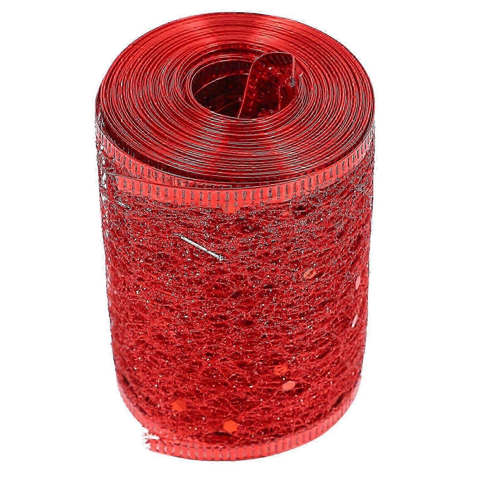 Decorative Hollow Glitter Ribbon 1 Roll 600cm Length 6.3cm Width Perfect For Bowknot Making And Christmas Decorations