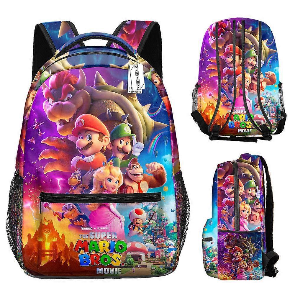 Student schoolbag cartoon backpack Super full print backpack