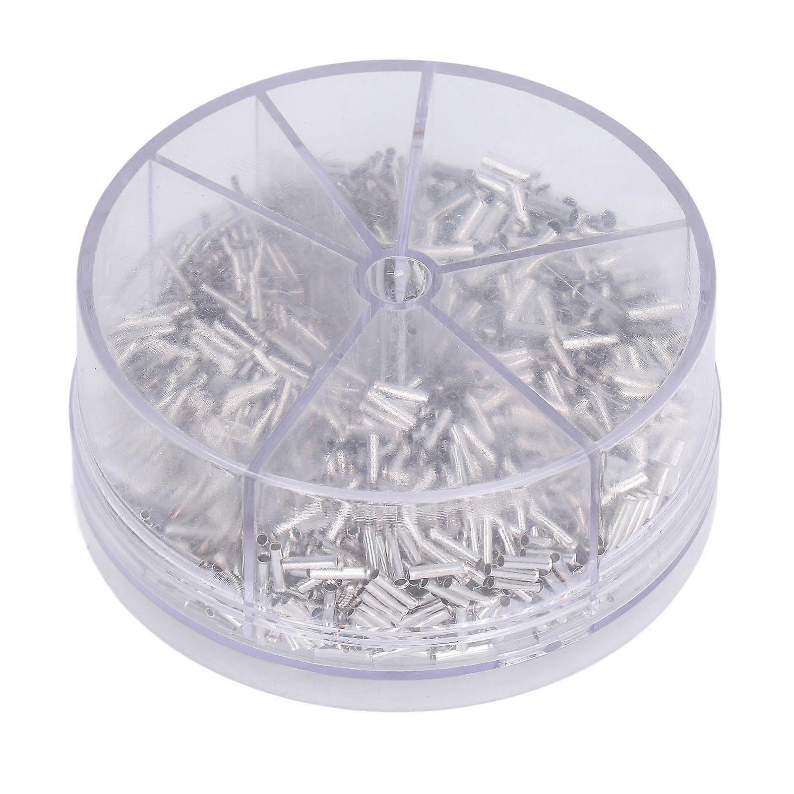 1900Pcs Wire Ferrule Non Insulated 0.52.5mm Connector Crimp Terminal 1422 AWG Set Kit for DIY