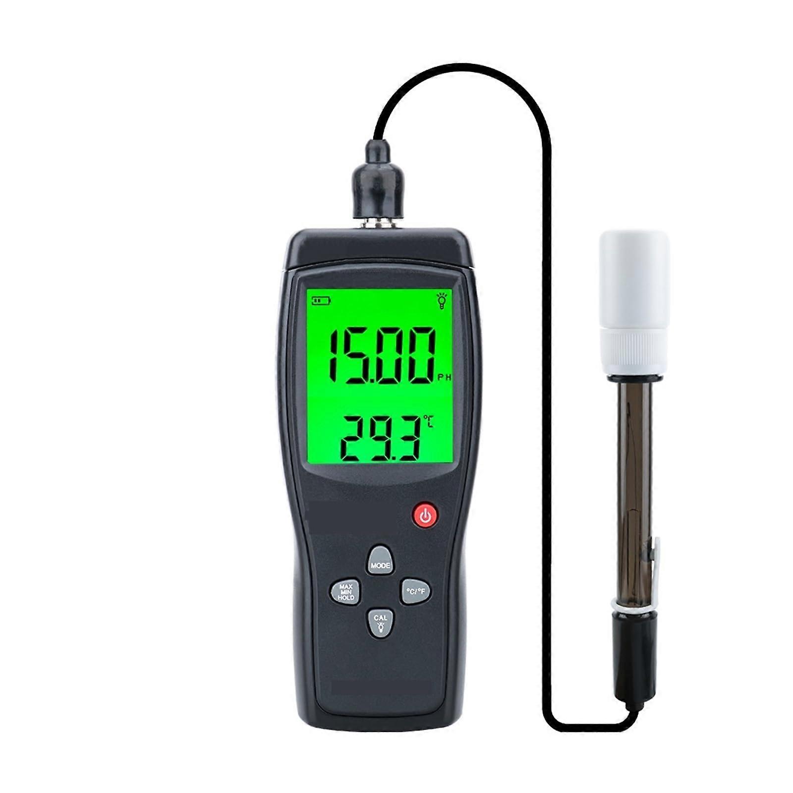 Digital PH Meter PH Tester Moisture Measuring Instrument Water PH Acidity Meter Portable Auto Temperature Compensation