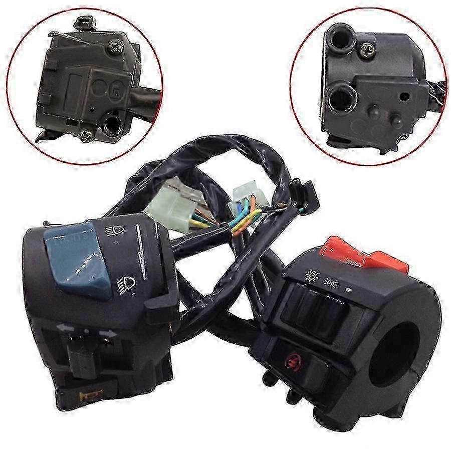 2X Motorcycle Horn Switch Electrical Accessories Scooter Turn Signal Control Button Handlebar Parts For Honda CB400 1992-1998