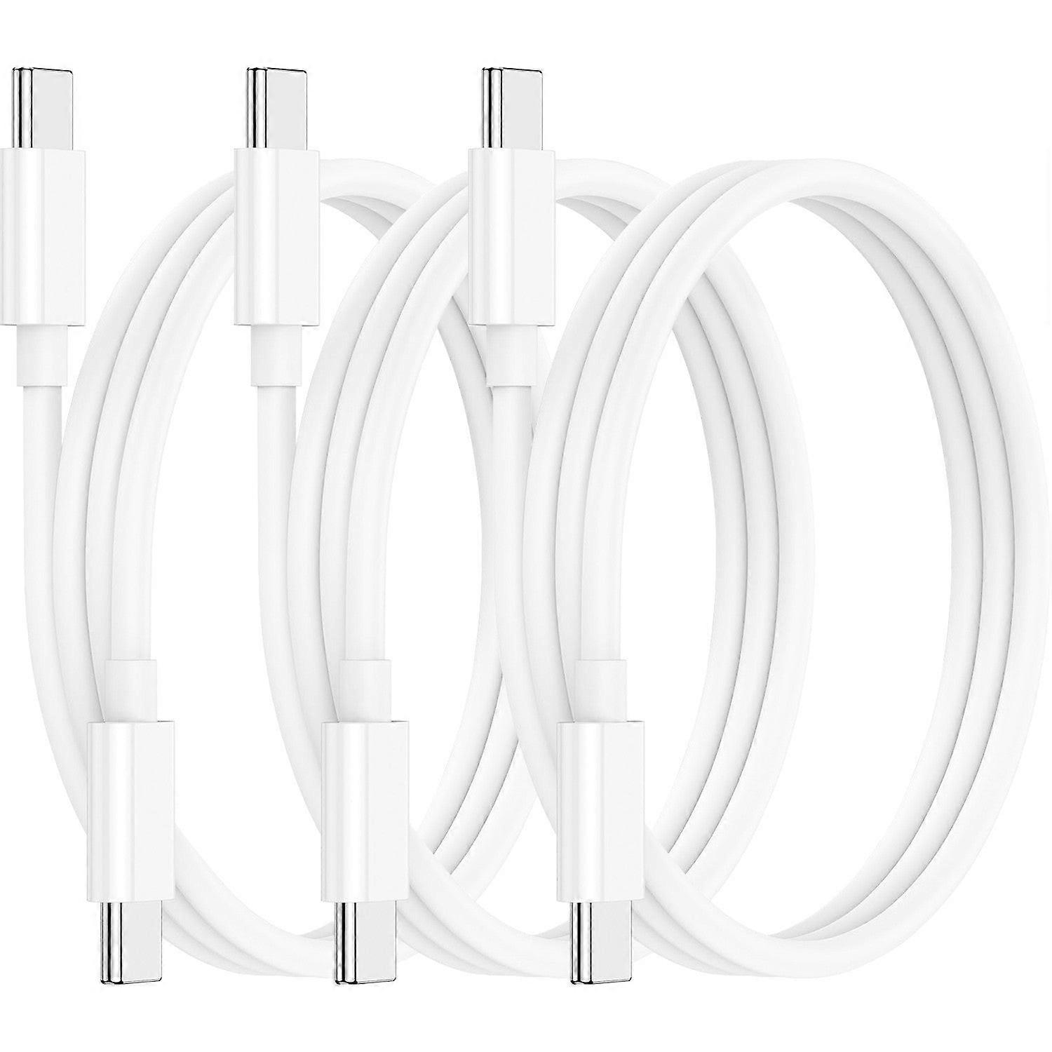 3 Pack 1m Fast Pd Charger Data Sync Charging Usb Type C To Type C Cable Cord Bulk