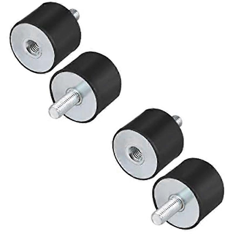 4Pcs M8 Thread with Studs 40mm x 30mm Rubber Mounts