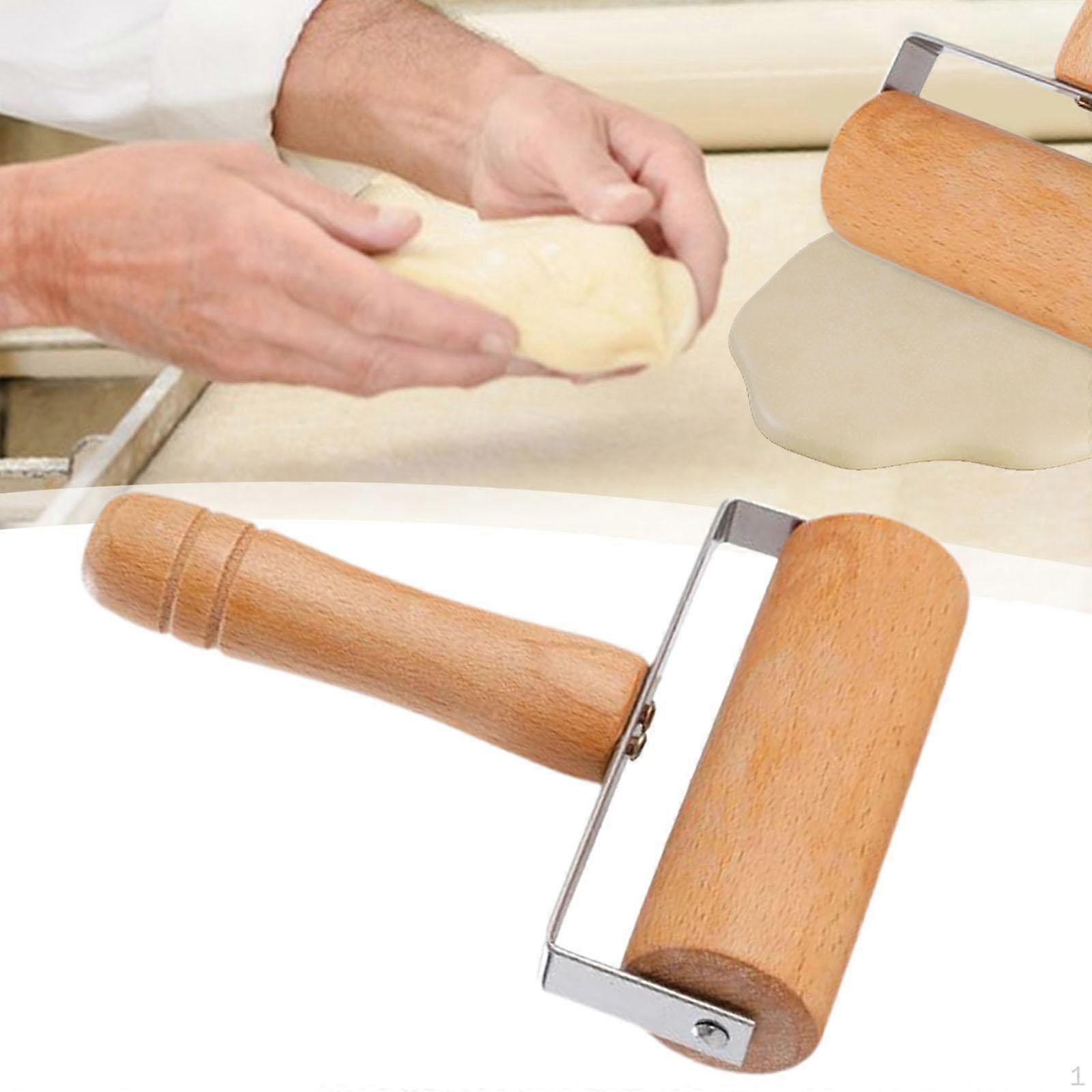 Dough Baker Roller with Handle for Kitchen Use in Baking Cookies
