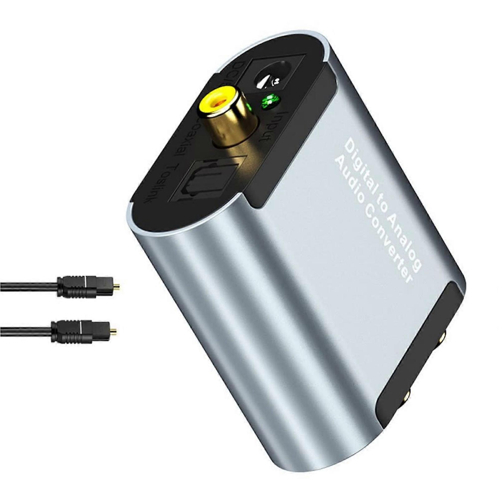 High Sampling Rate 192kHz Sound Converters Aluminum AntiInterferences Design For TV Bluray Player Devices Multicolor