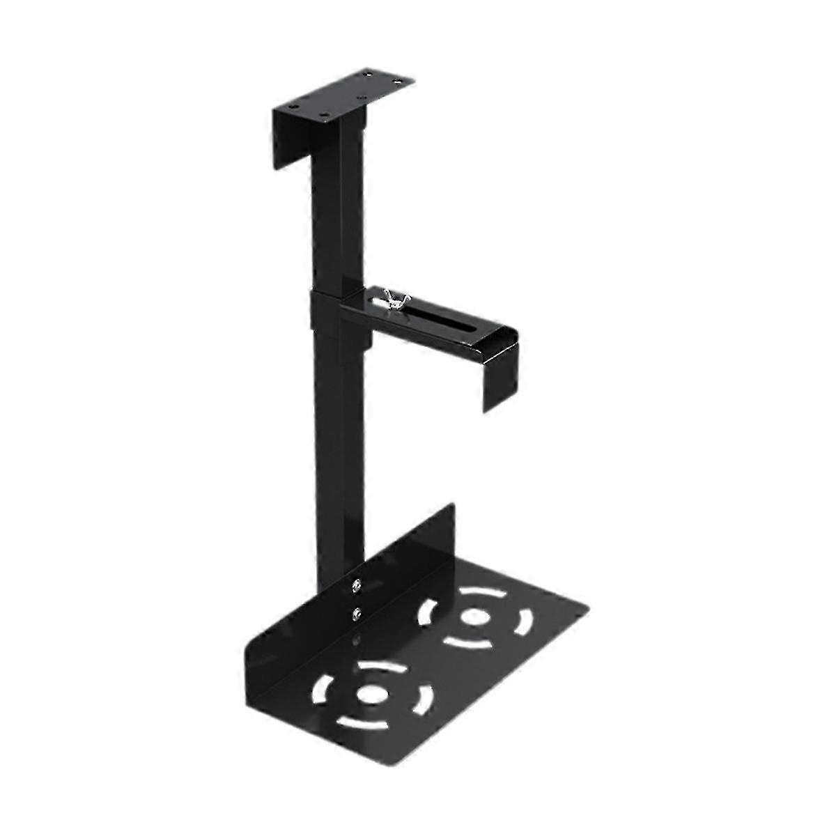 Universal PC Case Holder: Adjustable Host Box Stand, Versatile Mount for Under Desk or Wall Side, CPU Stan Compatible with All Computers