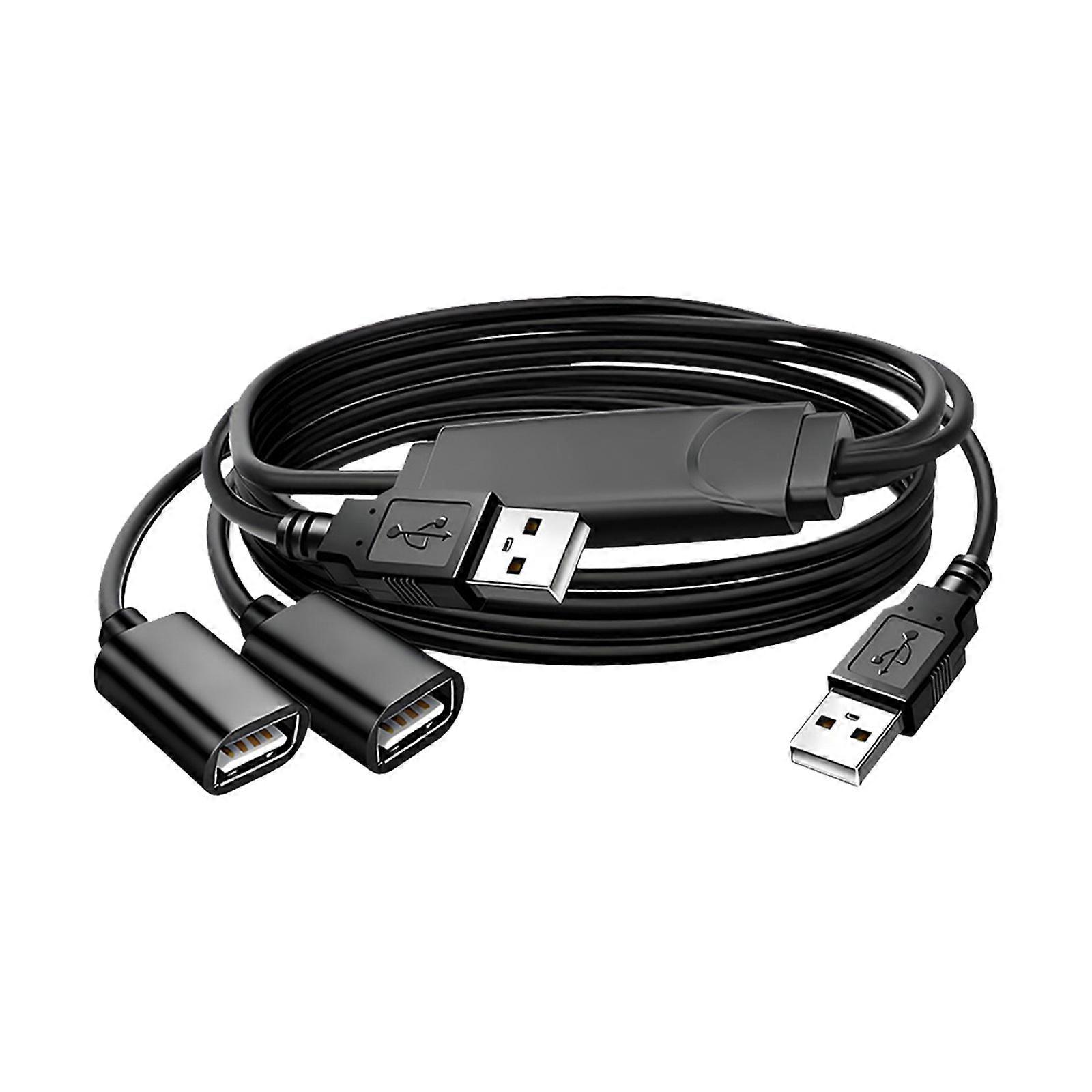 USB Camera Microphones Matrixes Extension Cable 1 to 2 Splitter for Multiple Device Connectivitys in Video Conferencing Multicolor