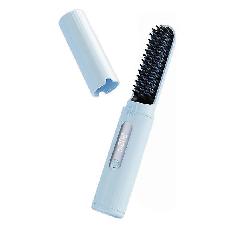 Portable Wireless Ionic Hair Straightener Brush