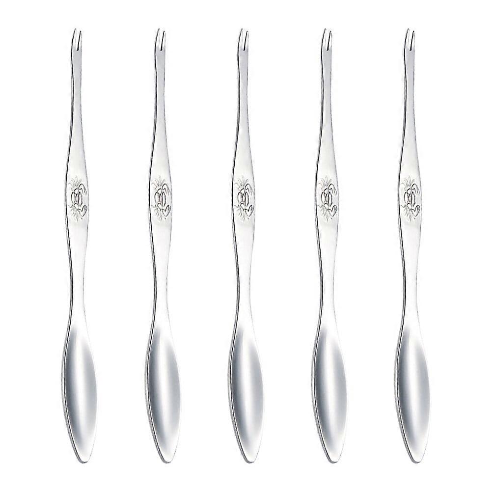 5Pcs Useful Crabs Leg Pliers Set Lobster Shell Peeling Forks Openers for Seafood