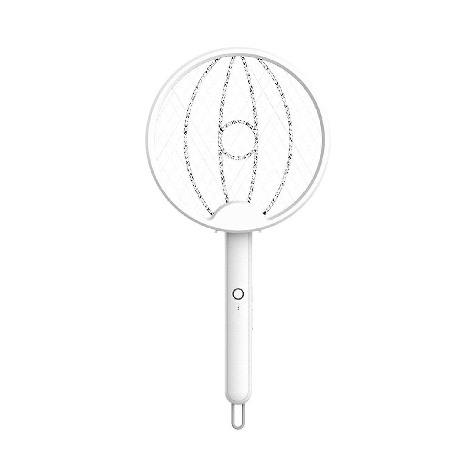 Portable Foldable Electric Mosquitoes Swatter Racket USB Rechargeable Zapper For Home Camping Handheld Hangable