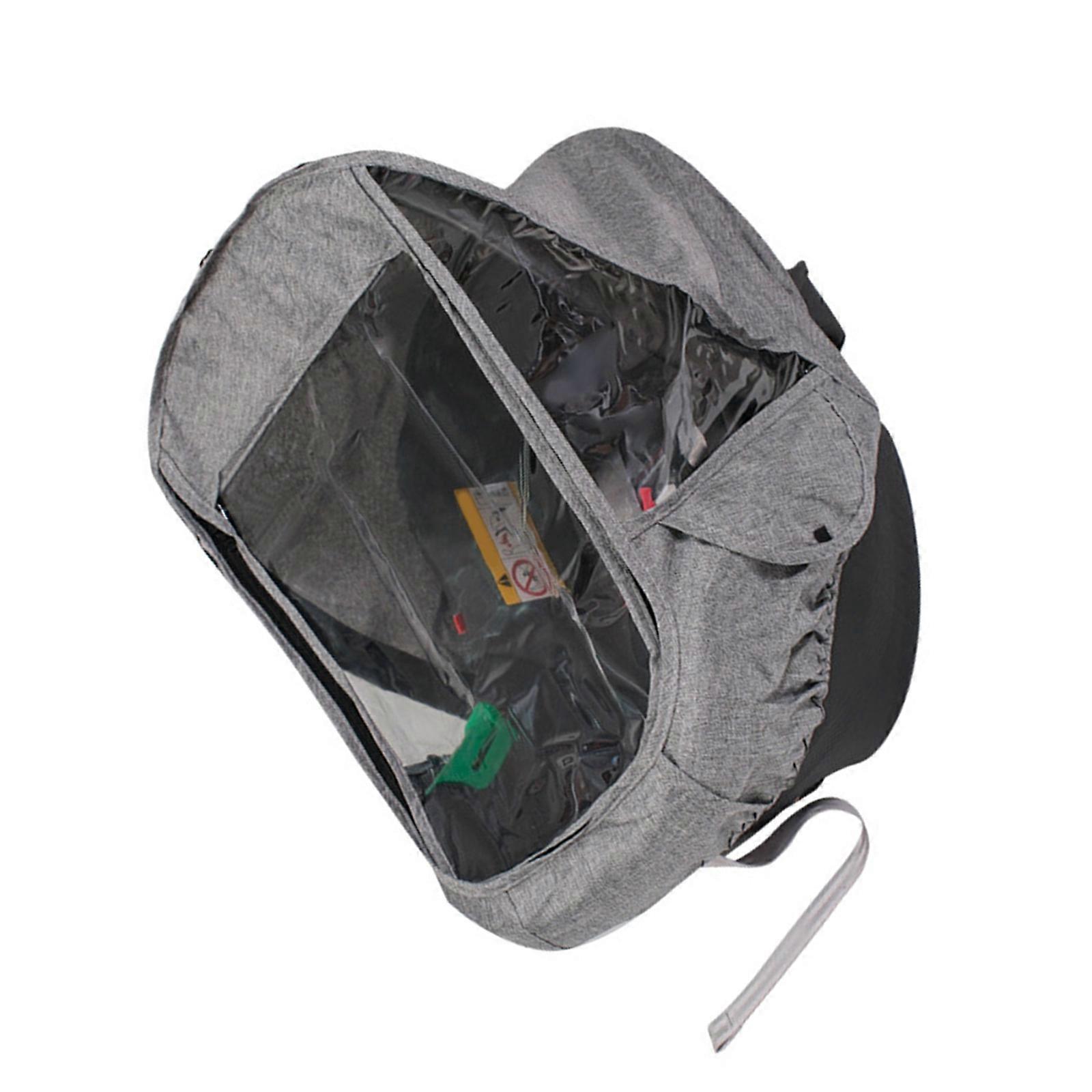 Multipurpose Infant Transport Rain Protectors Dustproof EVA Layer Fast Assembly Ventilated Universal Compatibility  Gray