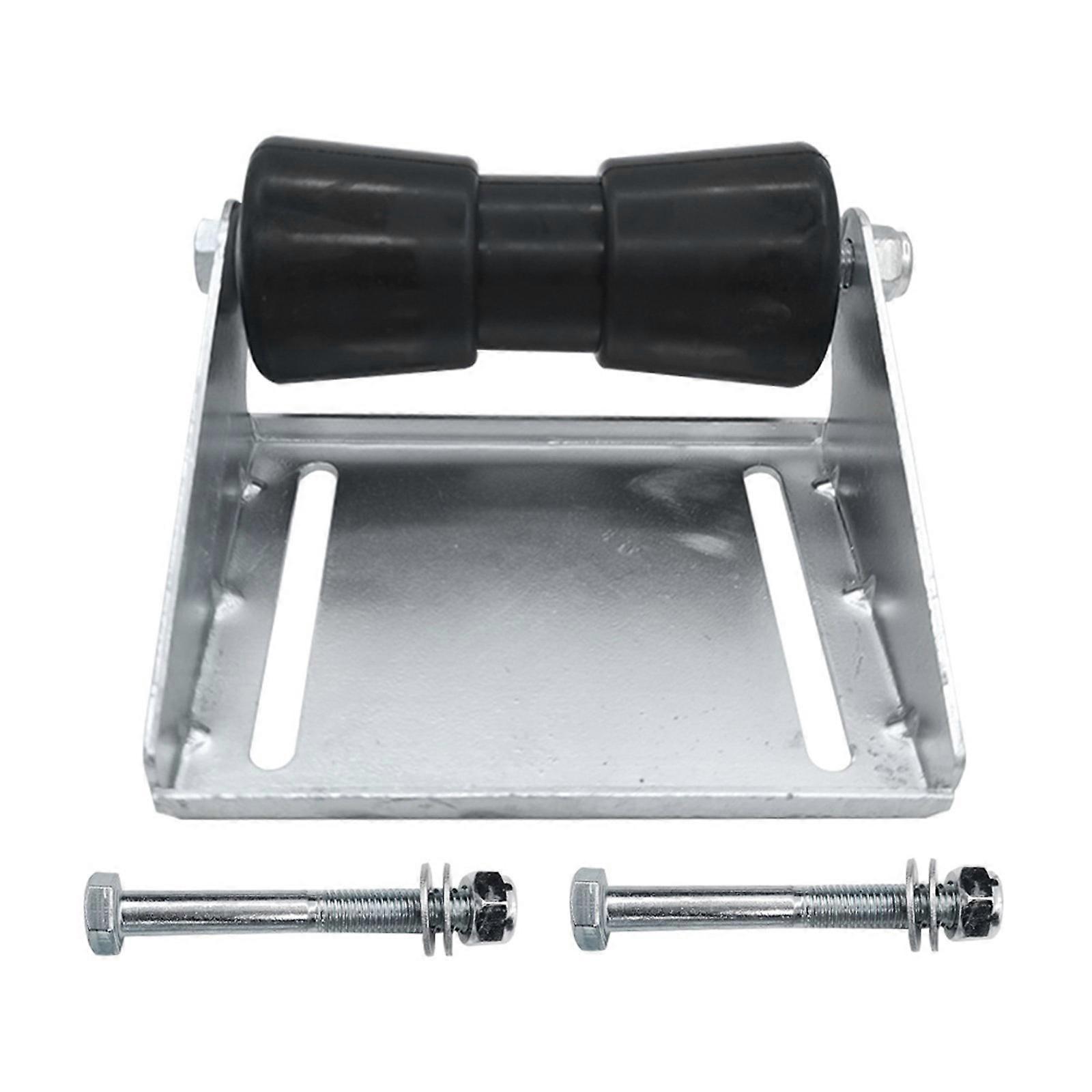 Quickly Install Rubber Roller Brackets Assembly Corrosion Resistant Galvanized Frame For Smooth Kayaks Trailer Movement Multicolor