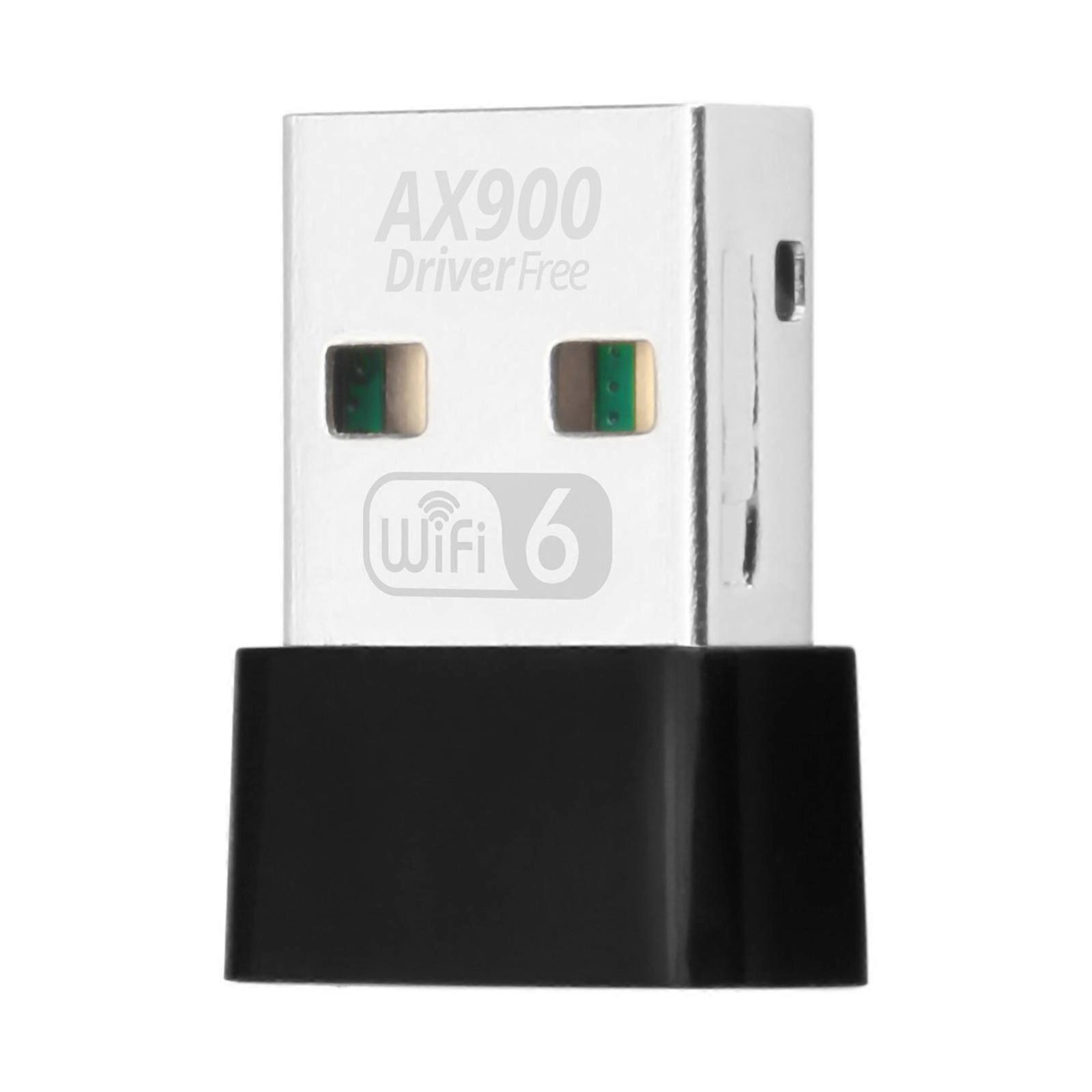 AX900 USB WiFi6 Dongle 5GHz/2.4GHz WIFI Transmittter Receiver Fast Internet Connection Support 900M Transfer Receiver Multicolor