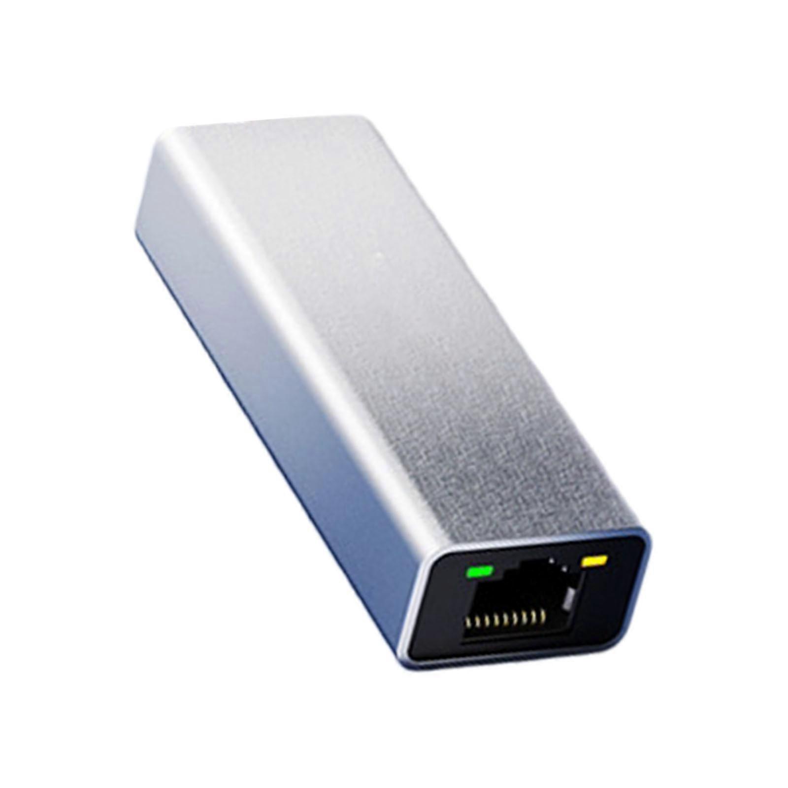 10Gbps USB C To RJ45 Ethernet Adapter Aluminum Gigabit Port Fast speed Data Transfer For Laptop PC Multicolor