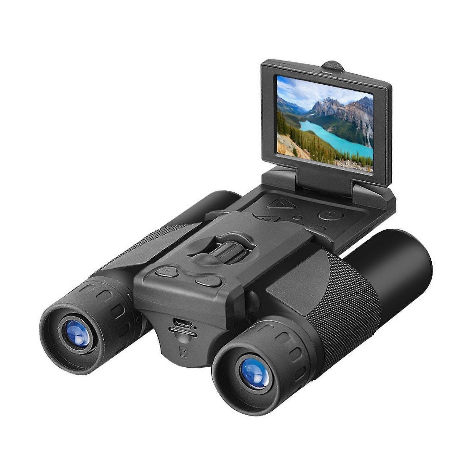 Digital Camera Binoculars 2inch LCD 8X Digital Zooming Video Photo Recording Telescope for Outdoor Camping Hunting Multicolor