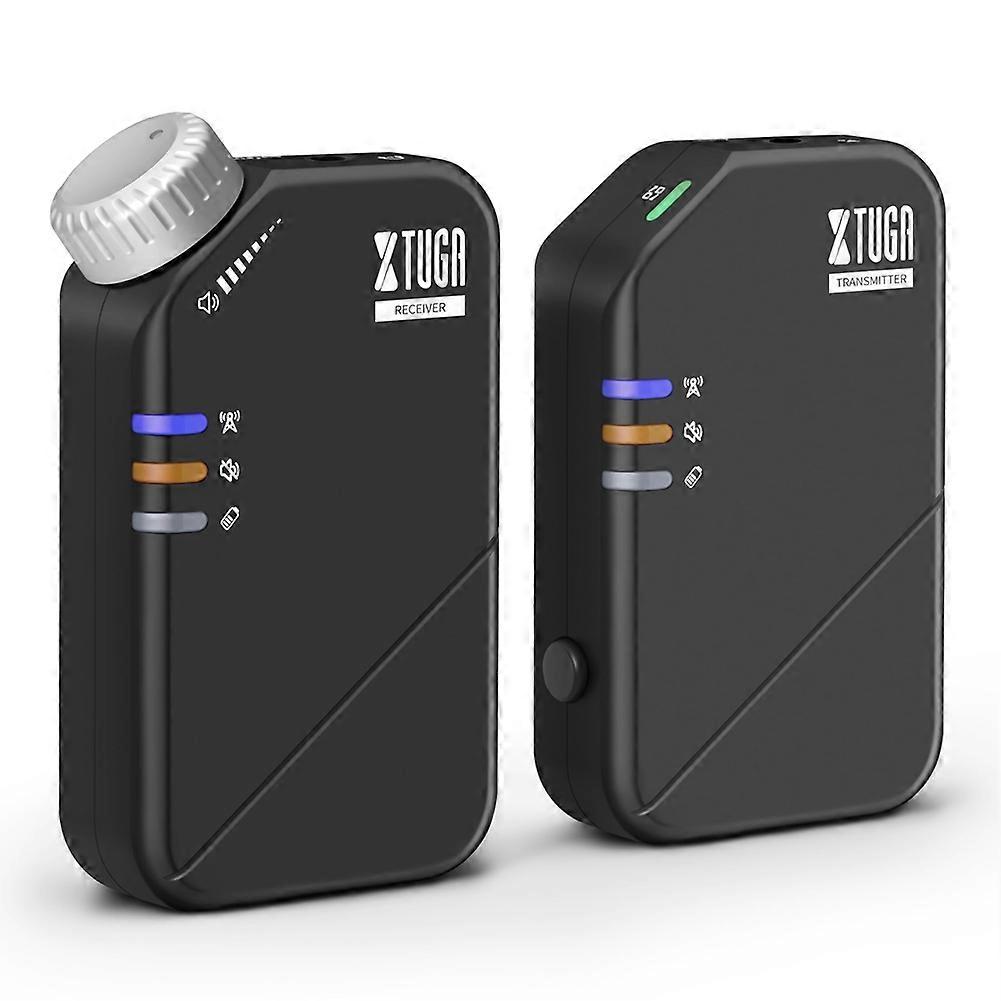 XTUGA 2.4G Wireless in-Ear Monitor System, Low Latency Stereo IEM for Singers, Musicians, Live Performances, Up to 6 Receivers
