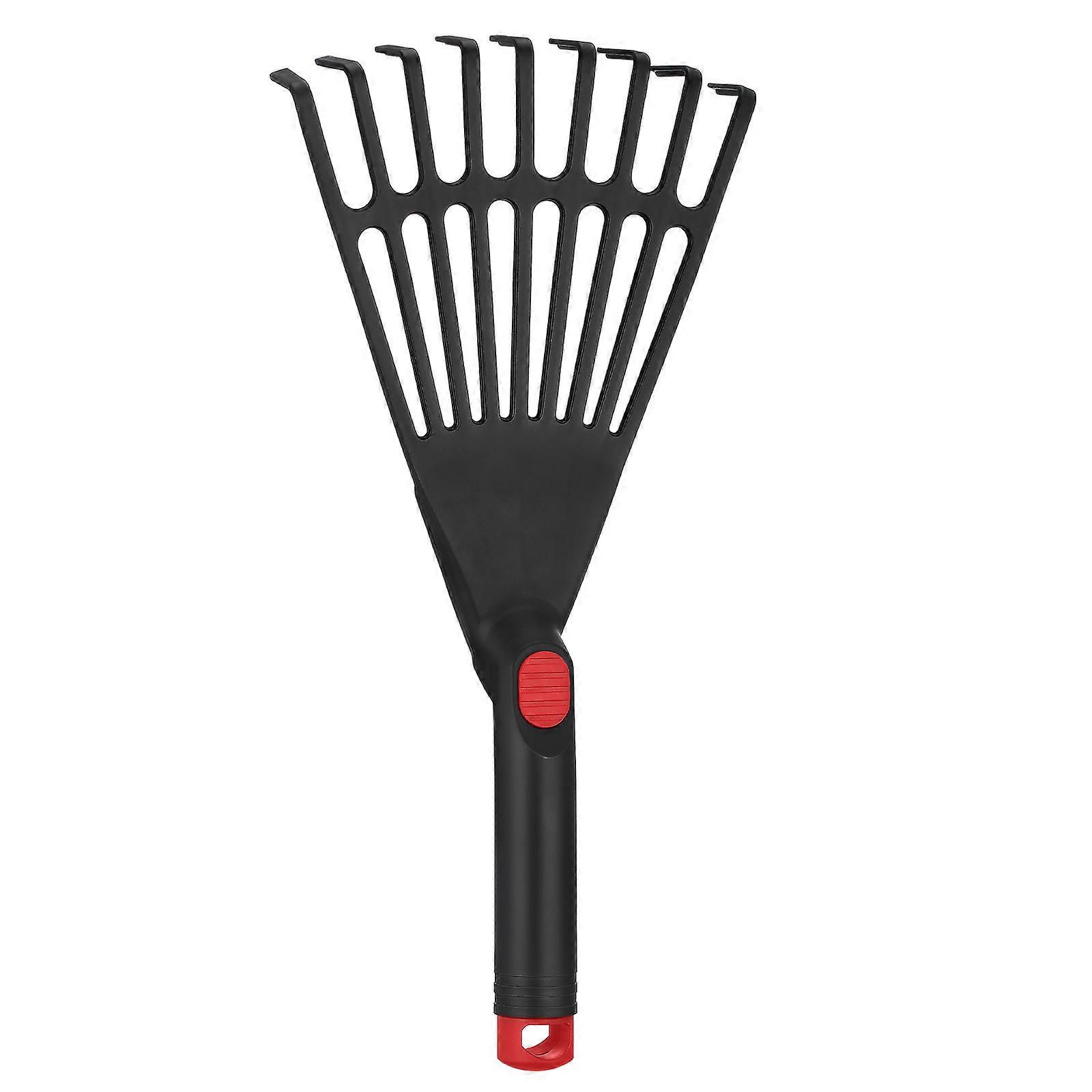 Leaf Rake Plastic Rake Gardening Rake Tool Small Garden Rake with Handle