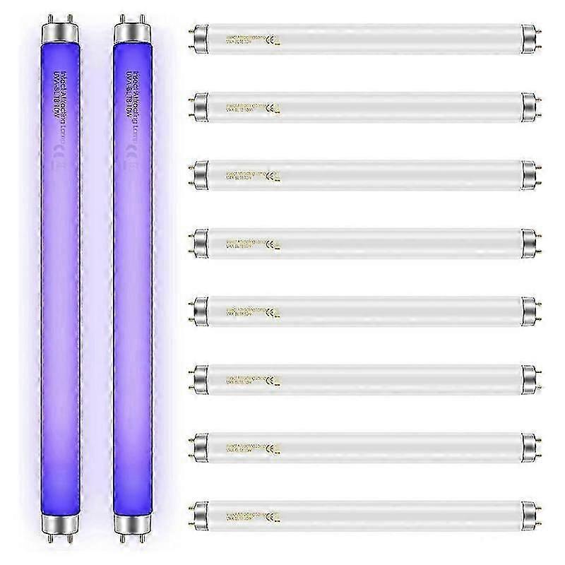 bug zapper erstatning lyspærer 10w 10 pakke for 20w innendørs bug zapper bl t8 f10w 13 tommer