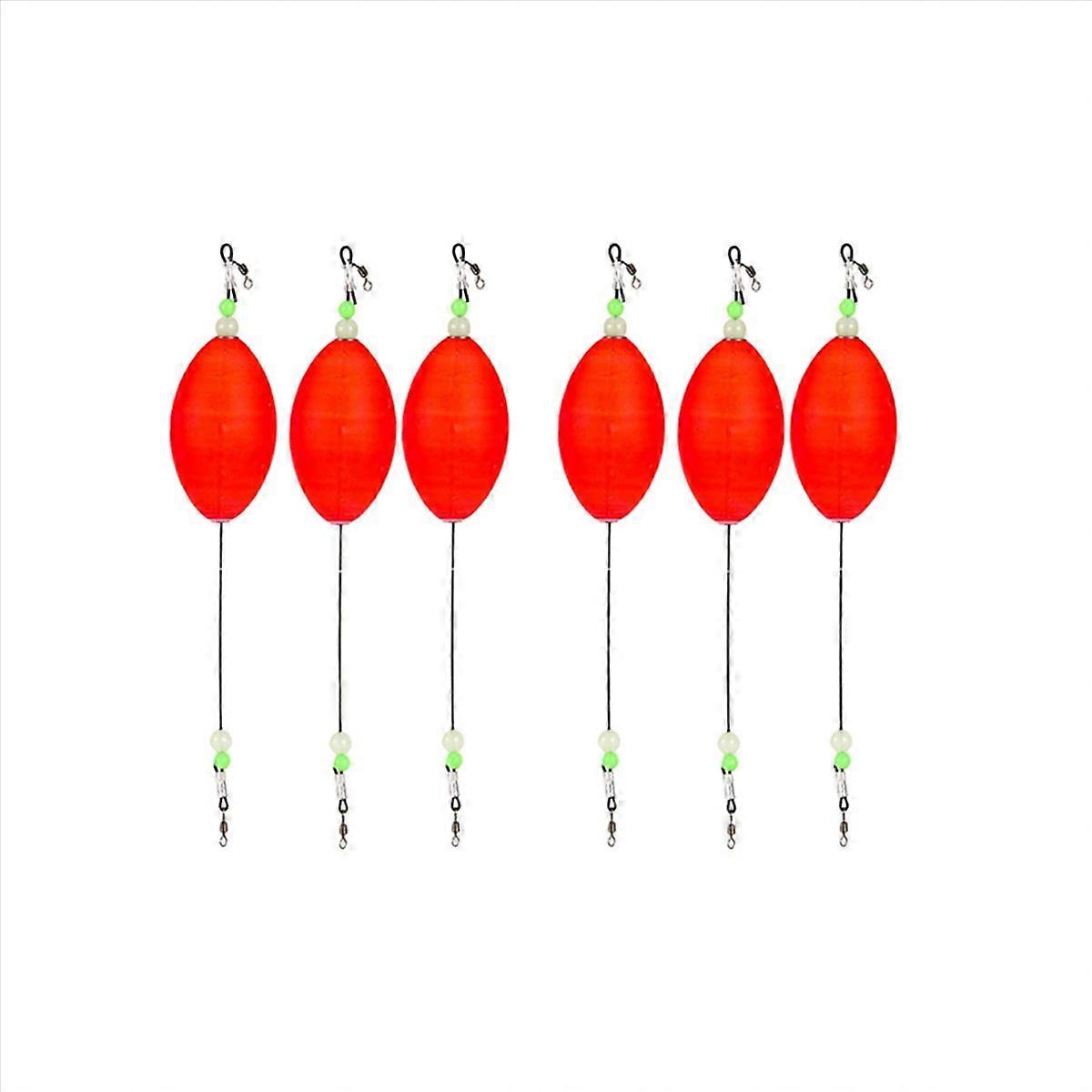 6Pack Fishing Bobbers Popping Cork Float for Redfish Speckled Trout Sheepshead Flounder Freshwater a