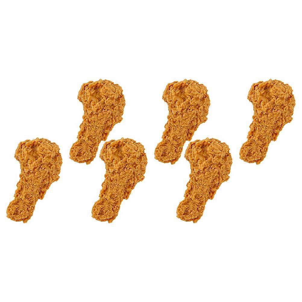 Simulation Fried Chicken Legs Home Ornaments for 24Pcs Set