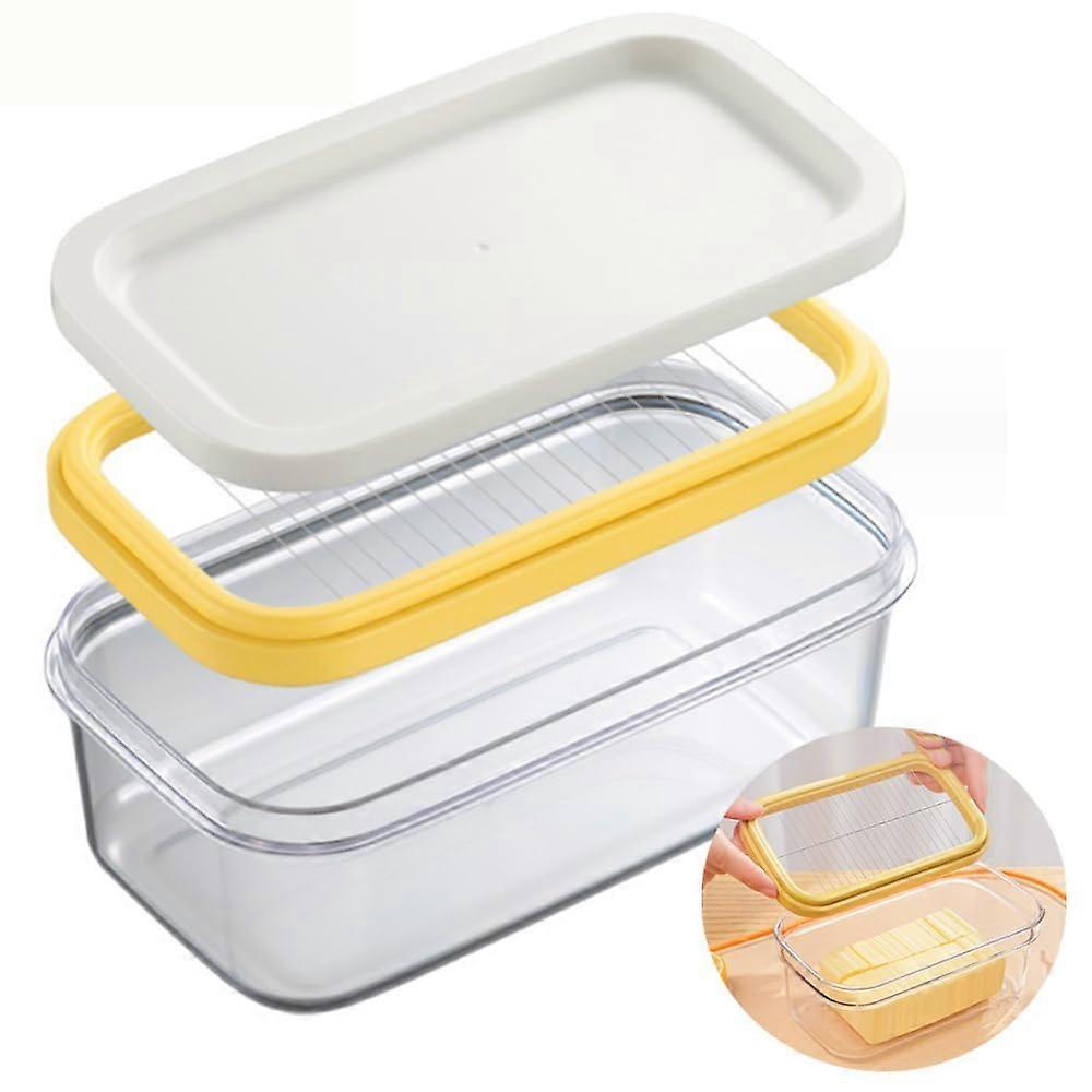 Butter Slicer with Lid, Stainless Steel Butter Cutter Box for Consistent Mess Portion Control
